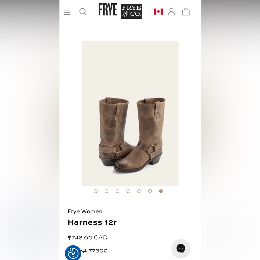 Women’s Frye Harness Boot 12r